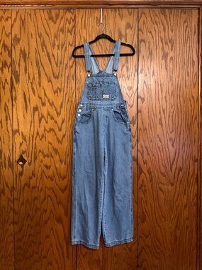 Lana Roux 90s Retro Denim Overalls Utility Dungarees Size Small